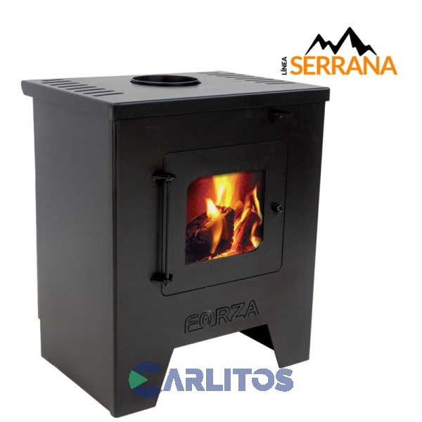 Estufa A Leña De Pie Linea Serrana Forza 13500 Kc F-13500