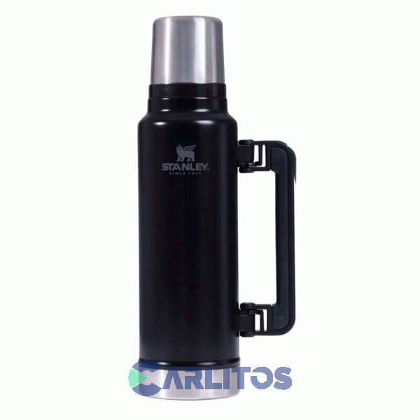 Botella De Agua Lab.G Negra Doble Protección De Acero Inox 950 Ml