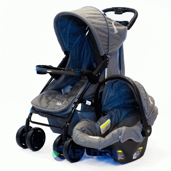 Coche De Paseo Bebesit Portabebé + Butaca 1305ts-g Gris