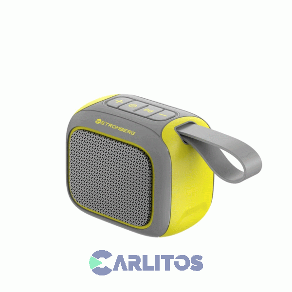 Parlante Portátil Stromberg Carlson Con Bluetooth Y Batería Zing Gris y Amarillo