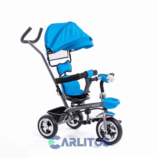 Triciclo Bebesit Con Barral Y Capota-Asiento Giratorio 360° Azul Sl-1870d Premium