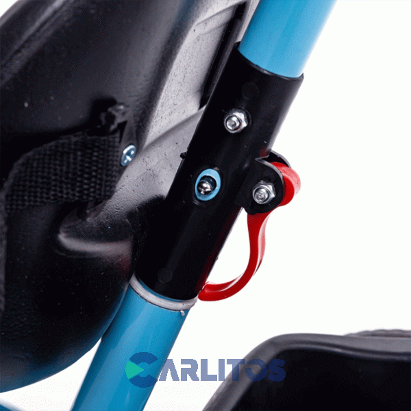 Triciclo Bebesit Con Barral De Acero Reforzado Azul Sl-1701c