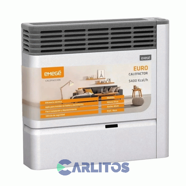 Calefactor Emege Linea Euro Tradicional 5400 KC Tbu Multigas