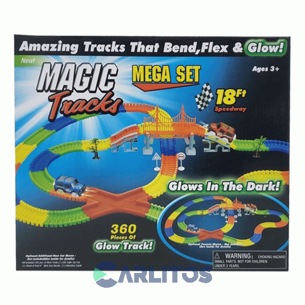 Pista Con Auto Magic Tracks 360 Piezas