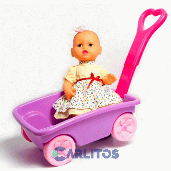 Bebe Con Carrito Para Pasear Yoly-Bell 142