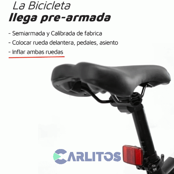 Bicicleta Randers Todo Terreno Rod.29" Horus Con Disco Bke-2129-c  Negro Con Blanco