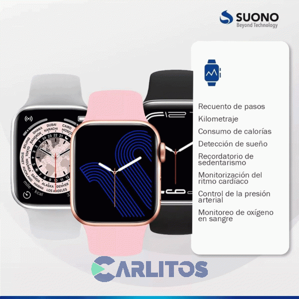 Reloj Inteligente Suono I8 Pro Max Negro ACC0070