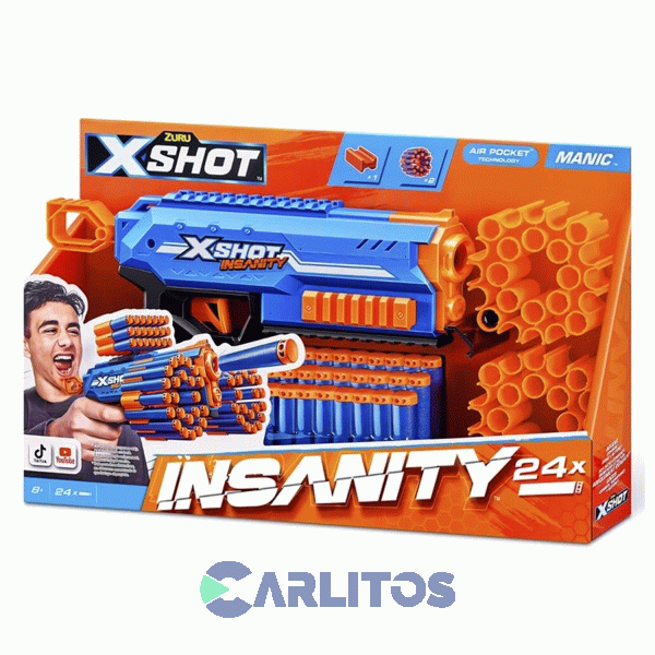 Pistola Lanza Dardos X-Shot Instanity Manic 7474