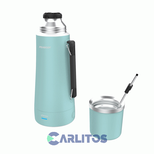 Termo De Mate Peabody Eléctrico 1 Litro pe-eta1001c Celeste