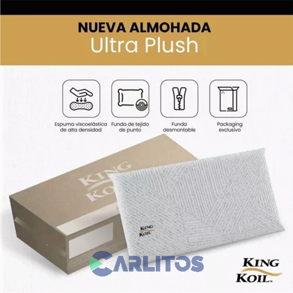 Almohada Visco 0.70 x 0.40 Mts Ultra Plush