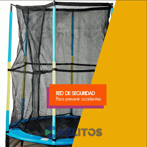 Cama Elástica Con Red De Seguridad 1.37 Mts