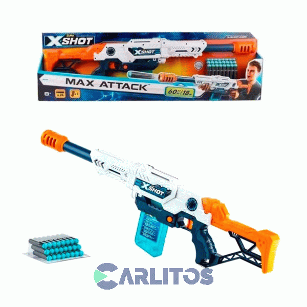 Pistola Lanza Dardos X-shot Clip Max Attack 4408