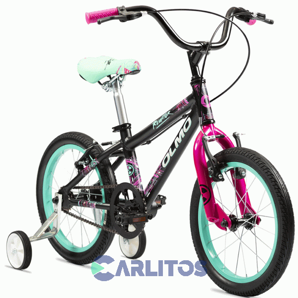 Bicicleta Olmo R 16" Cross Reaktor 1bo1709nf Negro/Fucsia