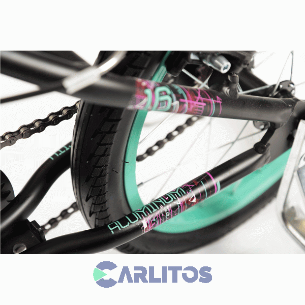 Bicicleta Olmo R 16" Cross Reaktor 1bo1709nf Negro/Fucsia