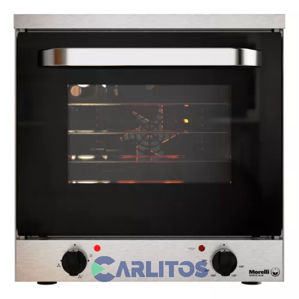 Horno Electrico Acero Inoxidable Con 4 Bandejas Morelli 700613-2 Ex Acero