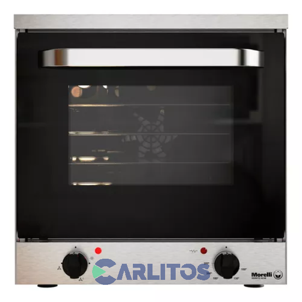 Horno Electrico Acero Inoxidable Con 4 Bandejas Morelli 700613-2 Ex Acero