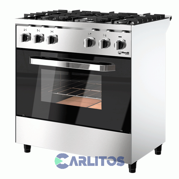 Cocina A Gas Industrial Morelli 82 Cm Acero Inoxidable 16069