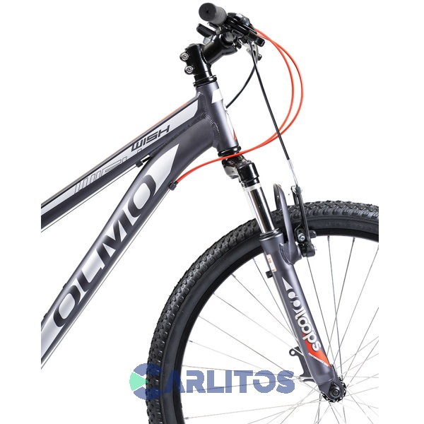 Bicicleta Olmo Todo Terreno R 26" Wish 265 Negro Con Gris