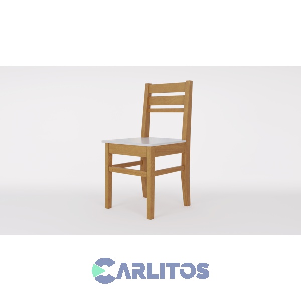 Silla Atlántico Asiento Madera Inmacol Miel y Blanco