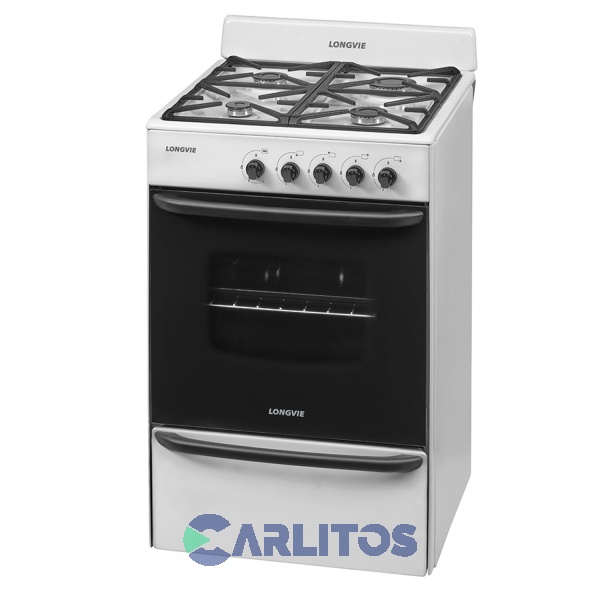 Cocina A Gas Longvie 56 CM Blanca Multigas 13231bf