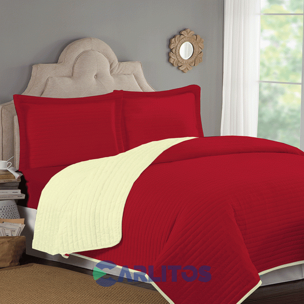 Cubrecama Queen Size Mantra Quilts Stone Wash
