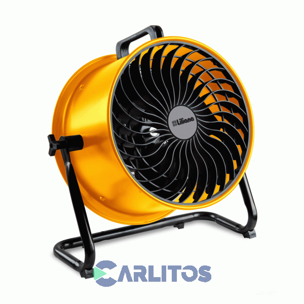 Ventilador Turbo Reclinable Industrial Liliana 16" Vthd16a Amarillo