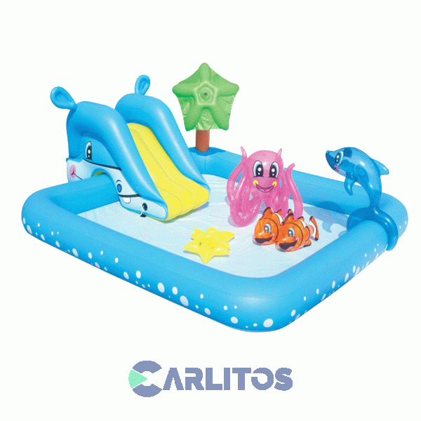 Pileta De Lona Inflable Bestway Juego Acuario 2.38 X 2.06 Cm