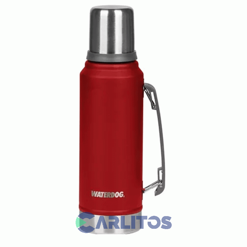 Termo De Mate Con Manija 1 Litro Waterdog Ombu1000fp Rosa Flamenco