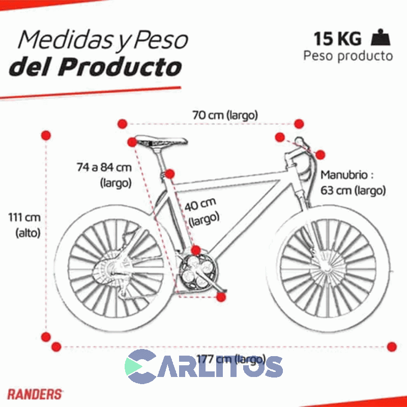 Bicicleta Randers Todo Terreno R 29