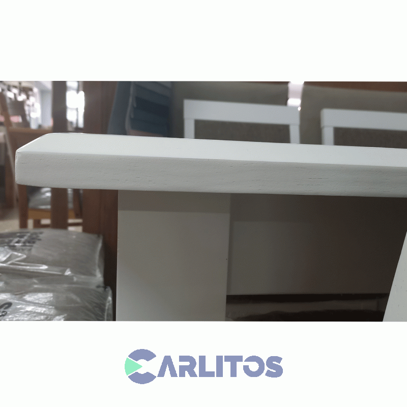 Mesa Rectangular Silvia 1.80 Mts Mobilia Blanco