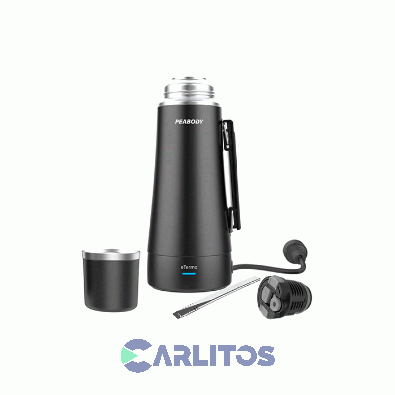 Termo De Mate Eléctrico Peabody 1 Litro Pe-eta1001n Negro