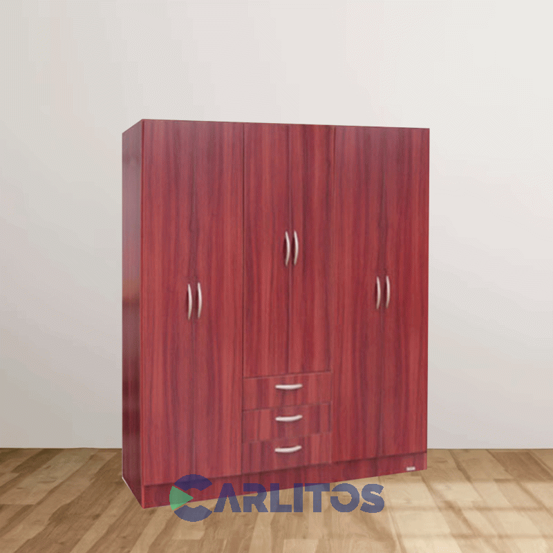 Placard 1.82 Mtsa 6 Puertas 3 Cajones Platinum Plus Cedro