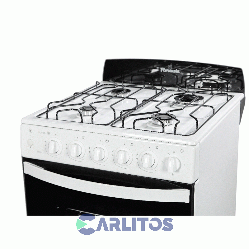 Cocina A Gas Florencia 56 Cm Blanca Multigas Flor 5536