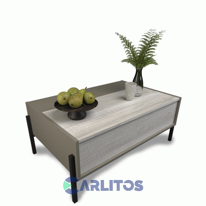 MESA RATONA CON PUERTA TABLES COD: 2023 GRIS-NEVADO