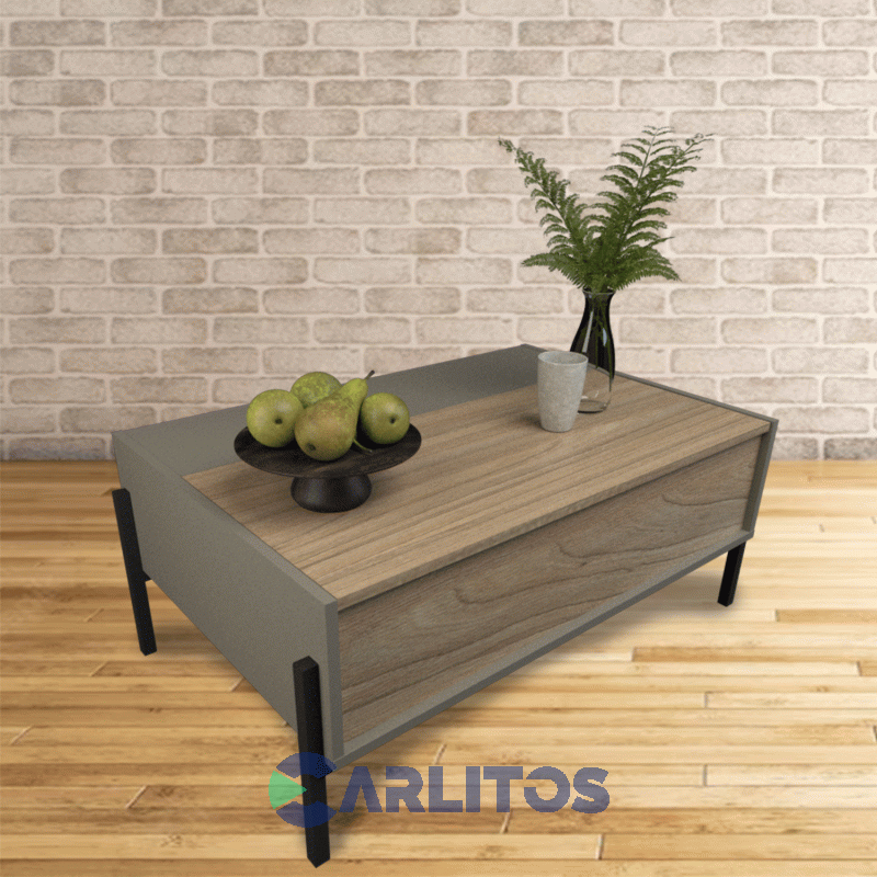 MESA RATONA CON PUERTA TABLES COD: 2023 GRIS-OLMO FINLANDES