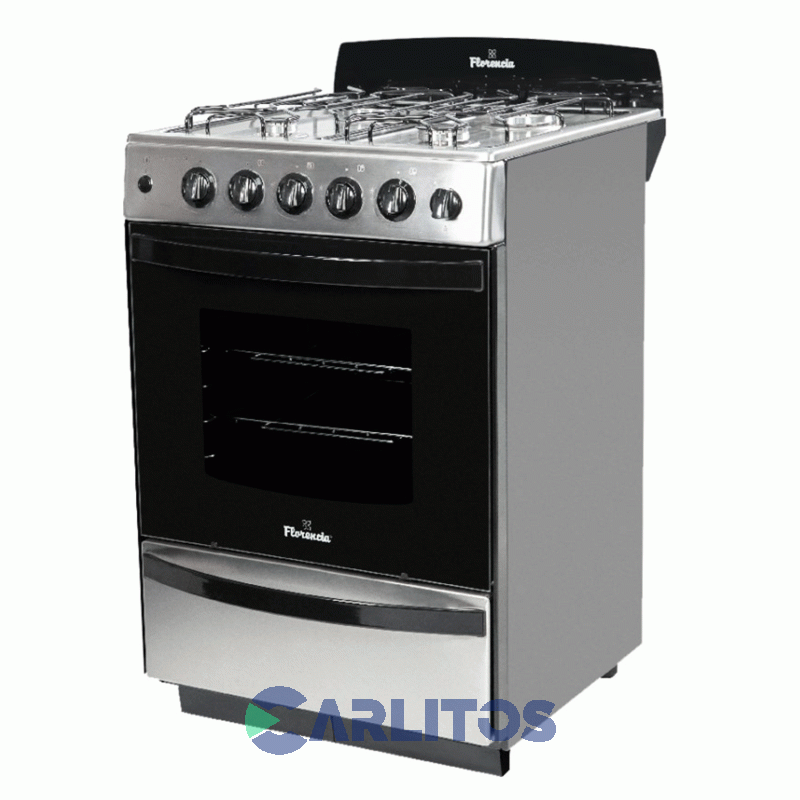 Cocina A Gas Florencia 56 CM Acero Inoxidable Multigas Flor 5538