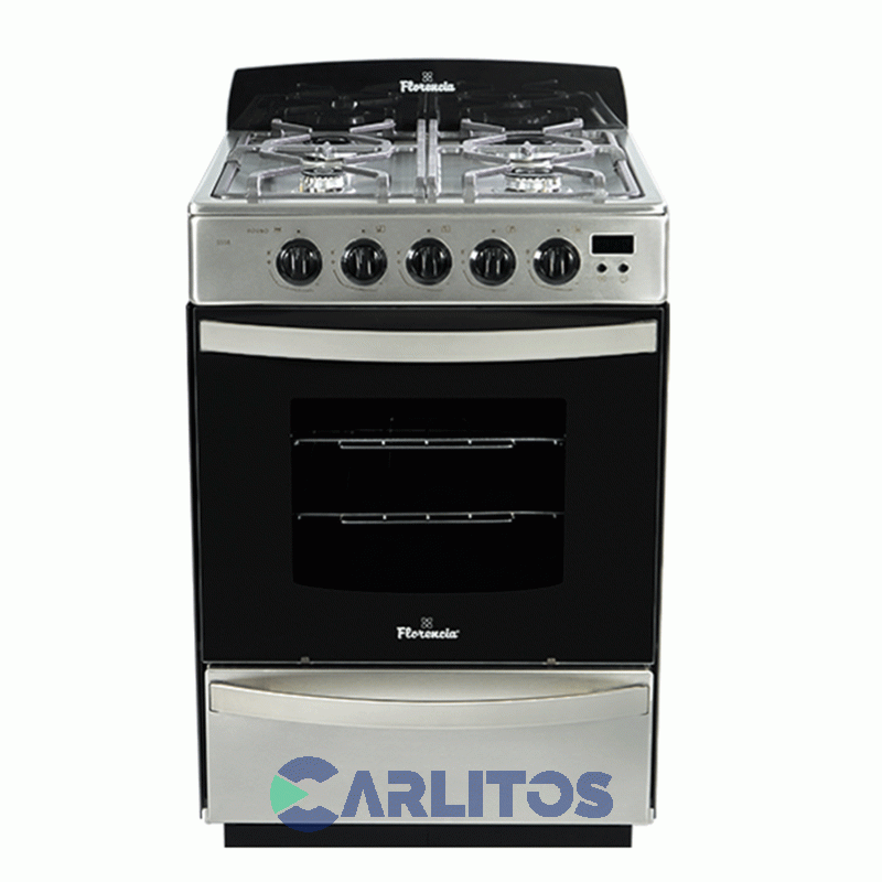 Cocina A Gas Florencia 56 Cm Acero Inoxidable Multigas Flor 5558