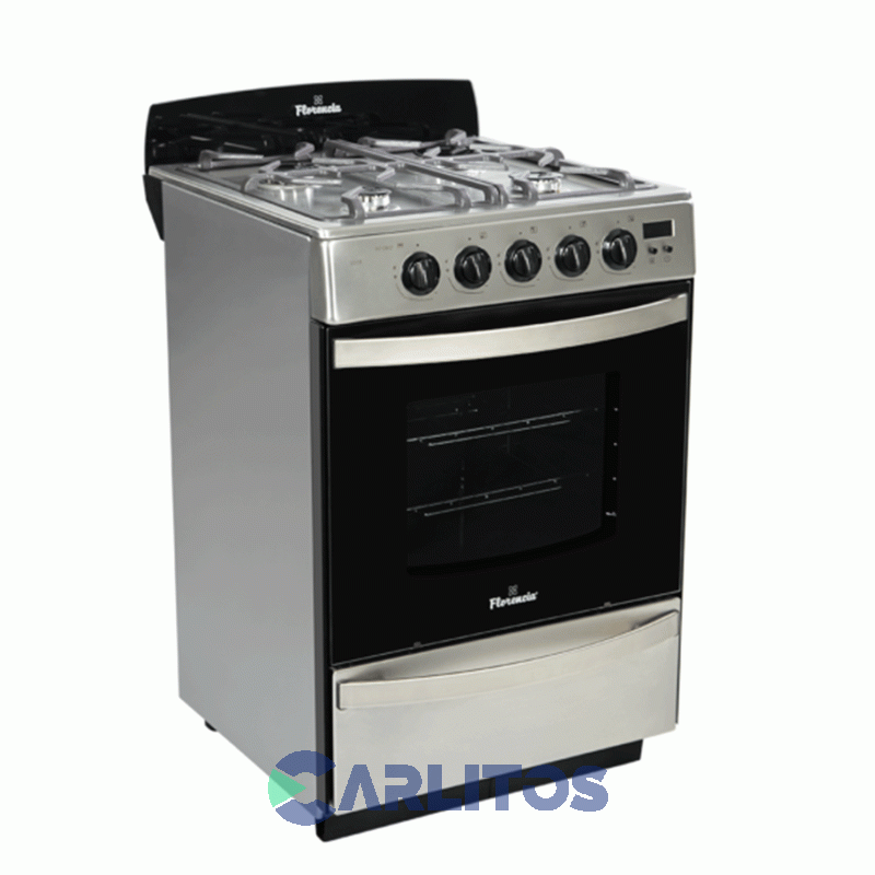 Cocina A Gas Florencia 56 Cm Acero Inoxidable Multigas Flor 5558