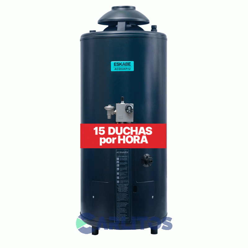 Termotanque A Gas Eskabe Alta Rec. De Pie 52 Litros Multigas Acquapiu HYBRID4 H800