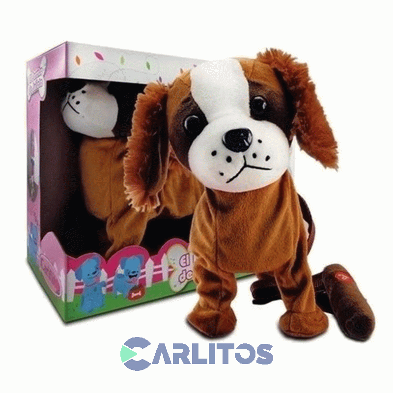 Peluche Mecanizado Perrito De Julieta Con Correa