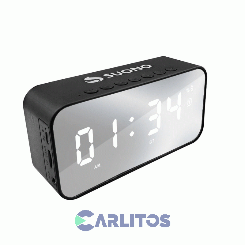 Radio Reloj Despertador Suono con Bluetooth AYV0119NEG