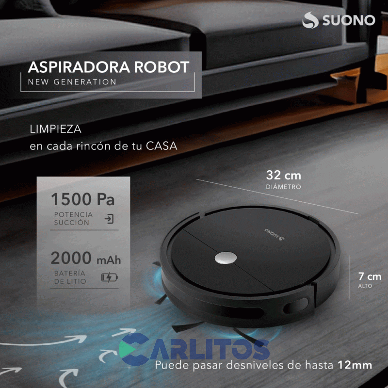 Aspiradora Robot Sin Bolsa Suono HOG0170