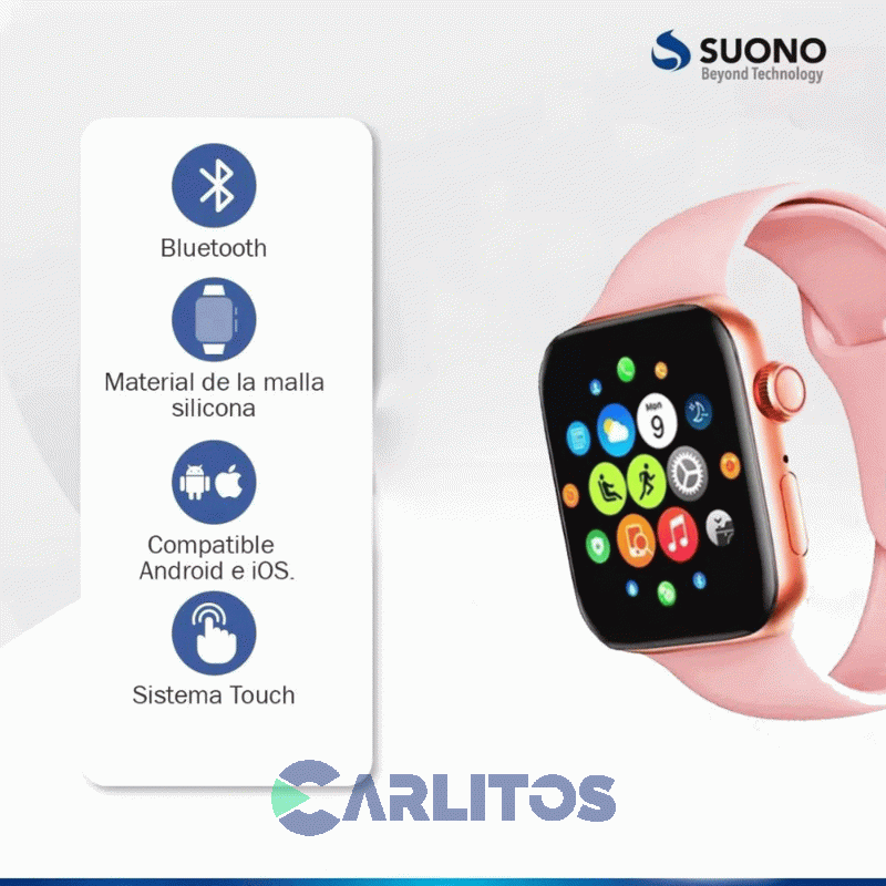 Reloj Inteligente Suono I8 Pro Max Negro ACC0070