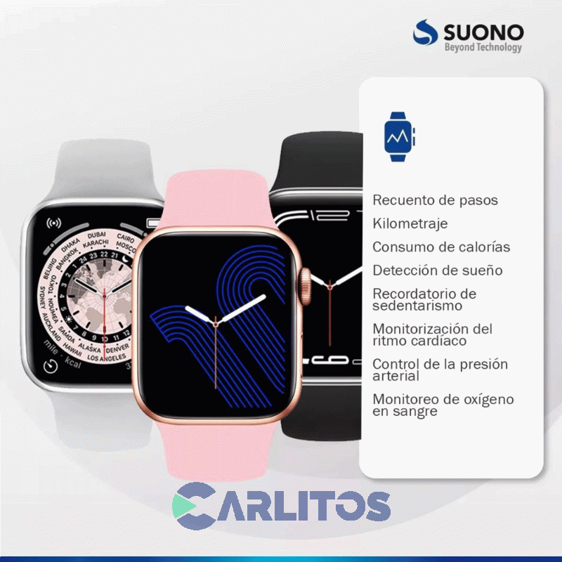 Reloj Inteligente Suono I8 Pro Max Negro ACC0070