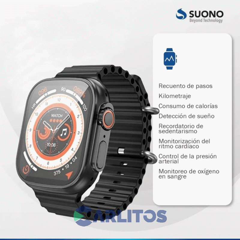 Reloj inteligente Suono Z59 Ultra Negro ACC0076