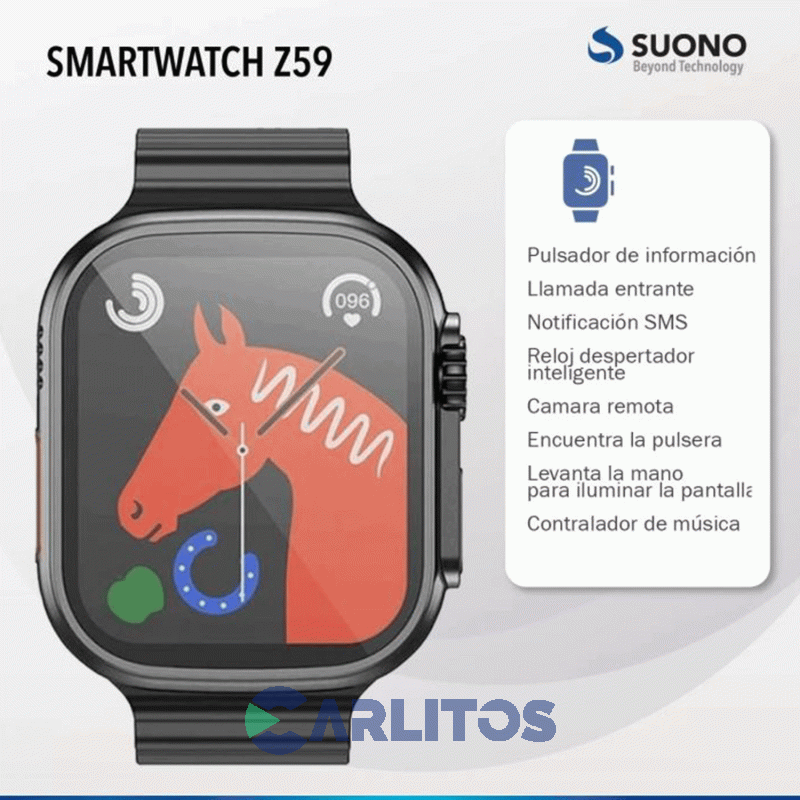 Reloj inteligente Suono Z59 Ultra Negro ACC0076