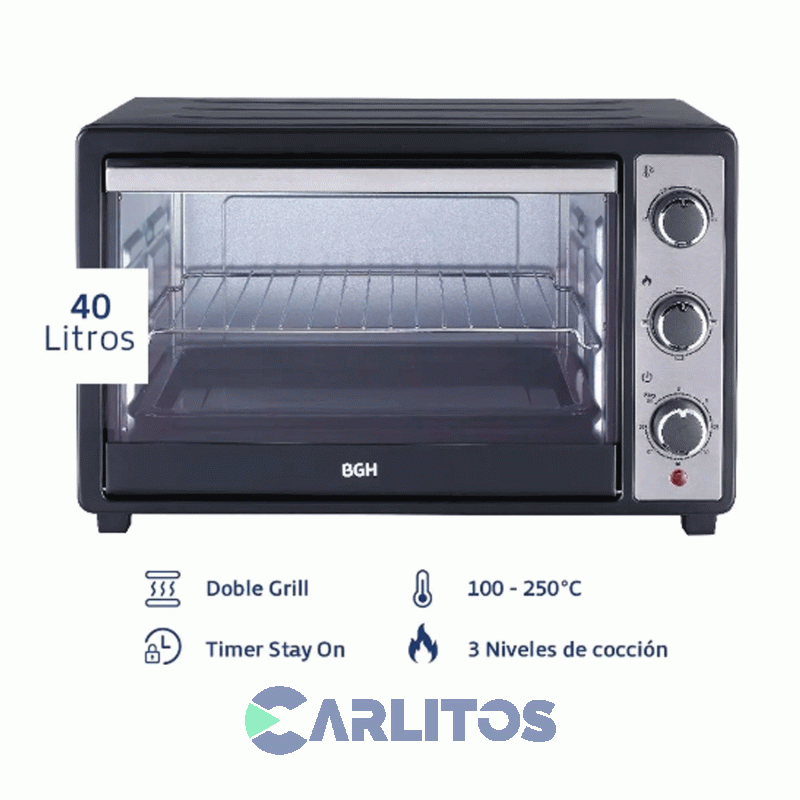 Horno Eléctrico Bgh 40 Litros Duo BHE40M23N