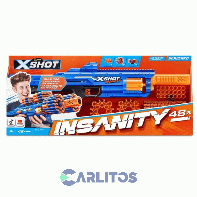 Pistola Lanza Dardos X-Shot Instanity Berzerko 8 Shot 7475