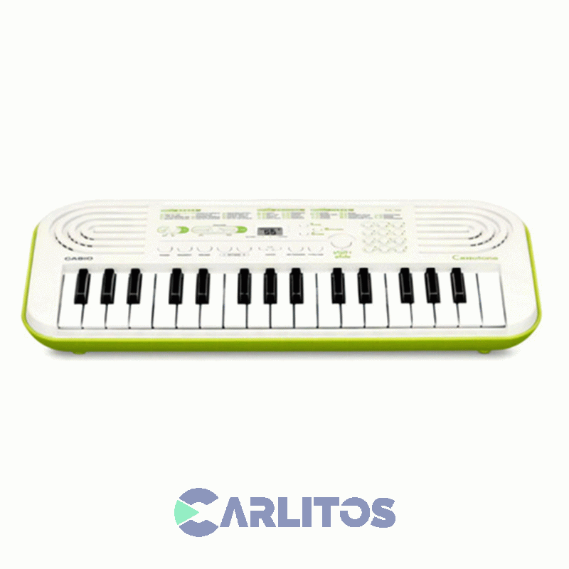 Teclado 32 Teclas Casio SA50 Blanco Con Verde