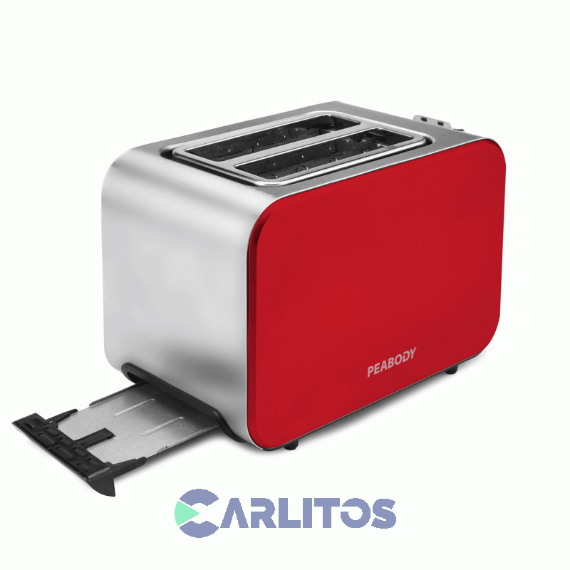 Tostadora Eléctrica Peabody Roja PE-T8127R